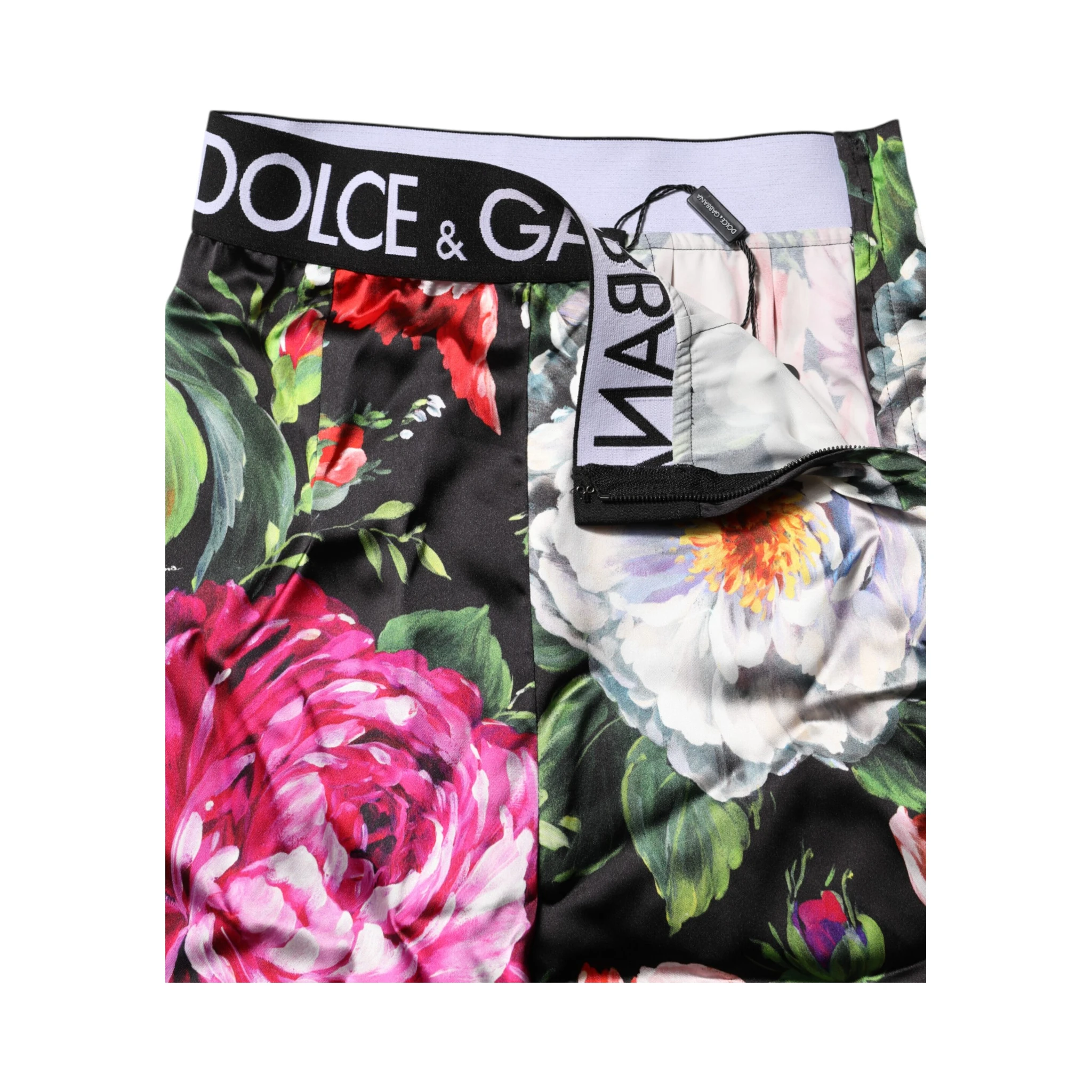 Multicolor Floral Legging Stretch Waist Pants