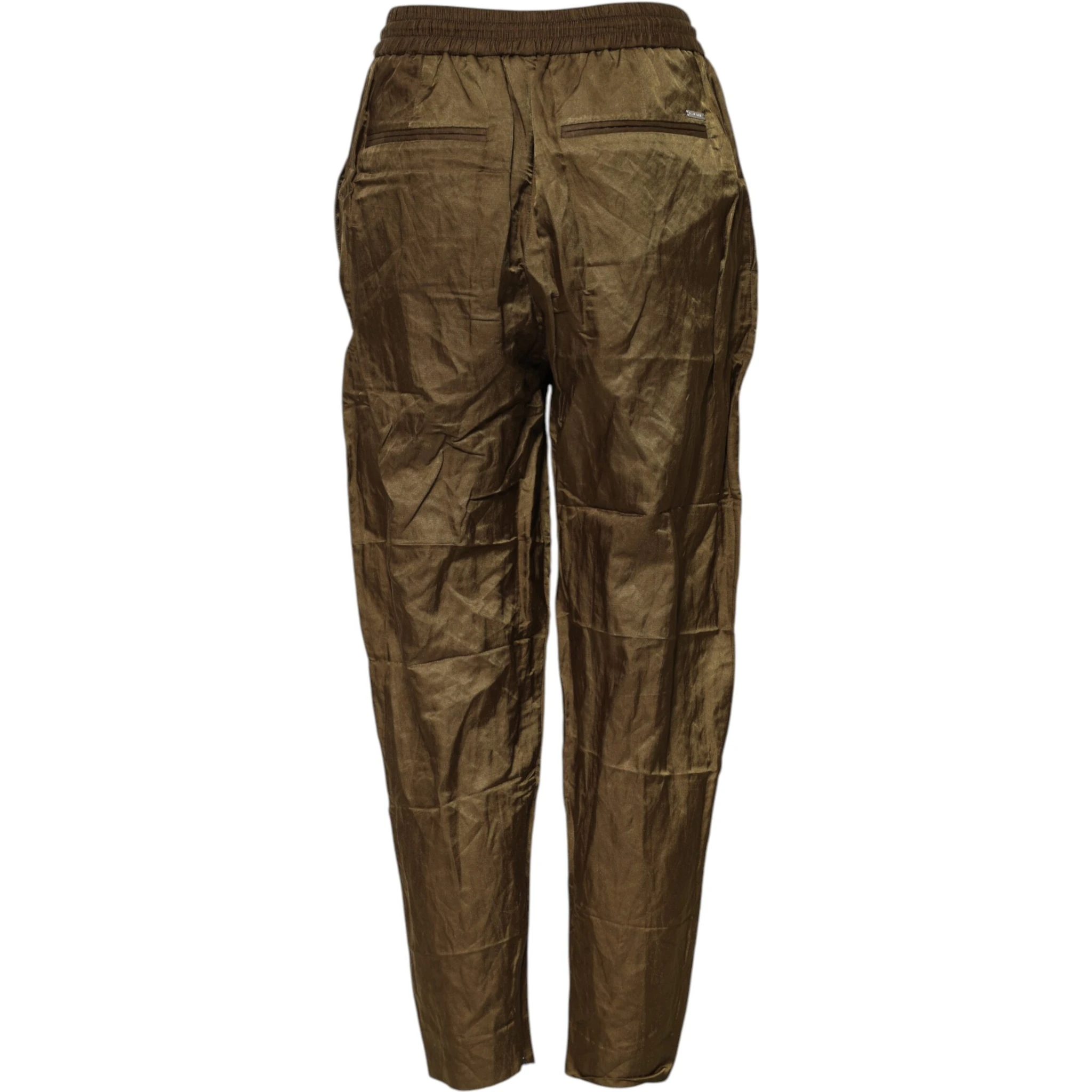 Brown Mid Waisted Women Sweatpants Pants