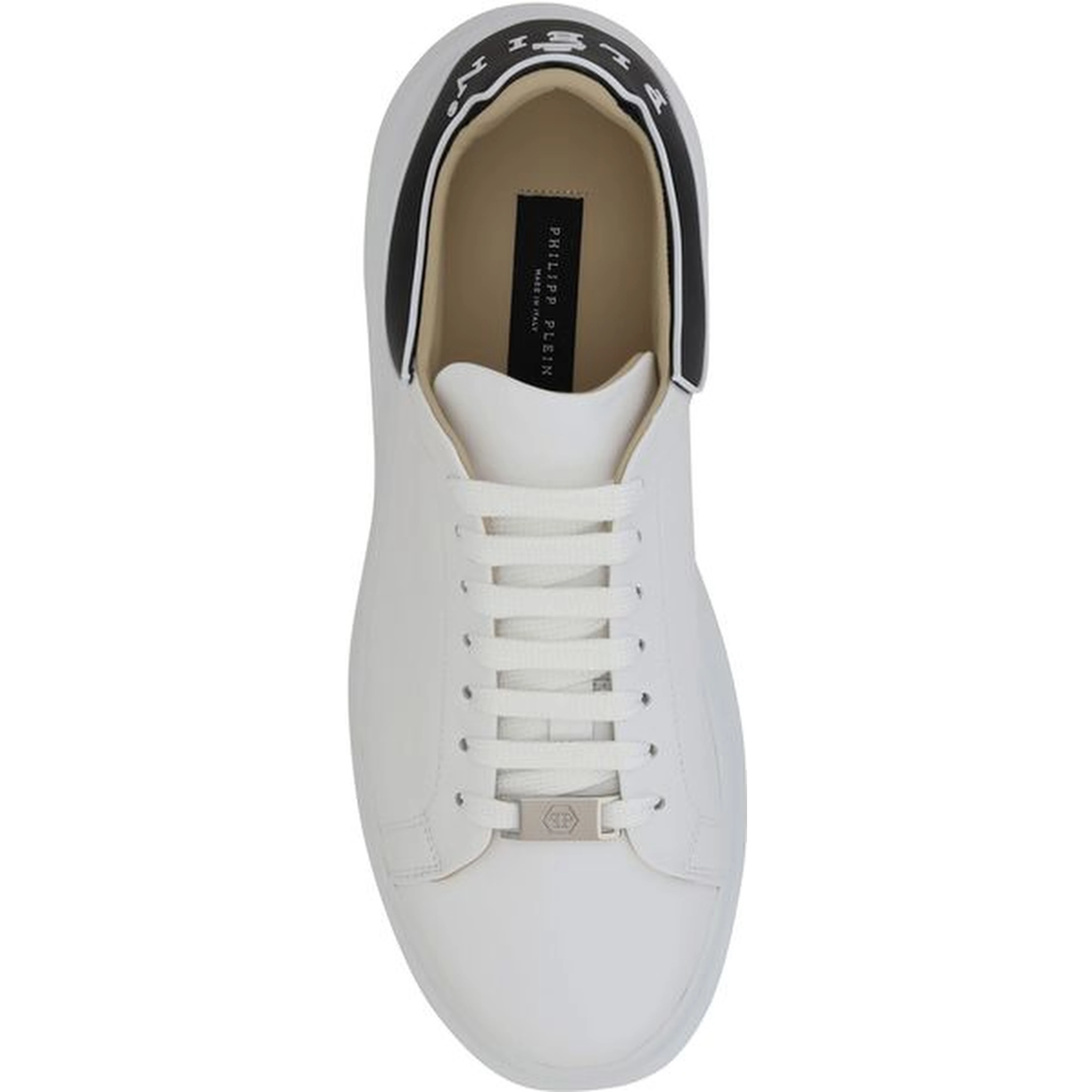 White Rubber Low Top Sneakers