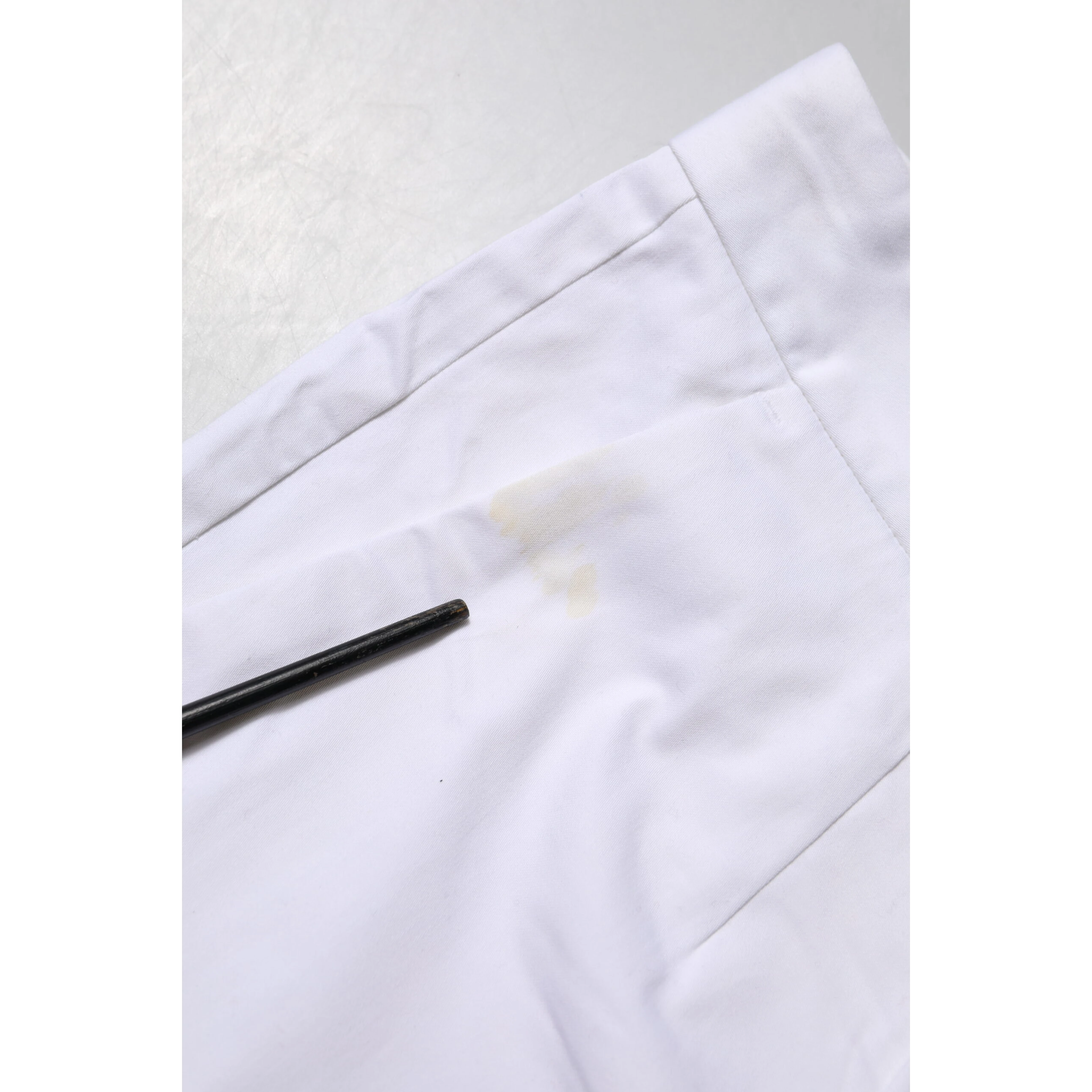 White Cotton Stretch Mid Waist Jeans