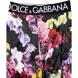 Multicolor Floral Legging Stretch Waist Pants