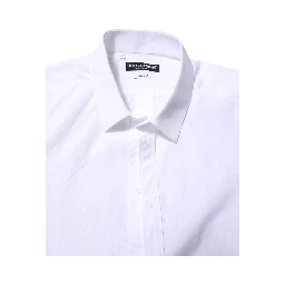 White Cotton GOLD Long Sleeves Formal Shirt