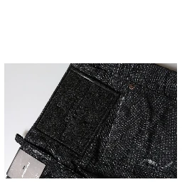 Black Cotton Low Waist Skinny Denim Jeans