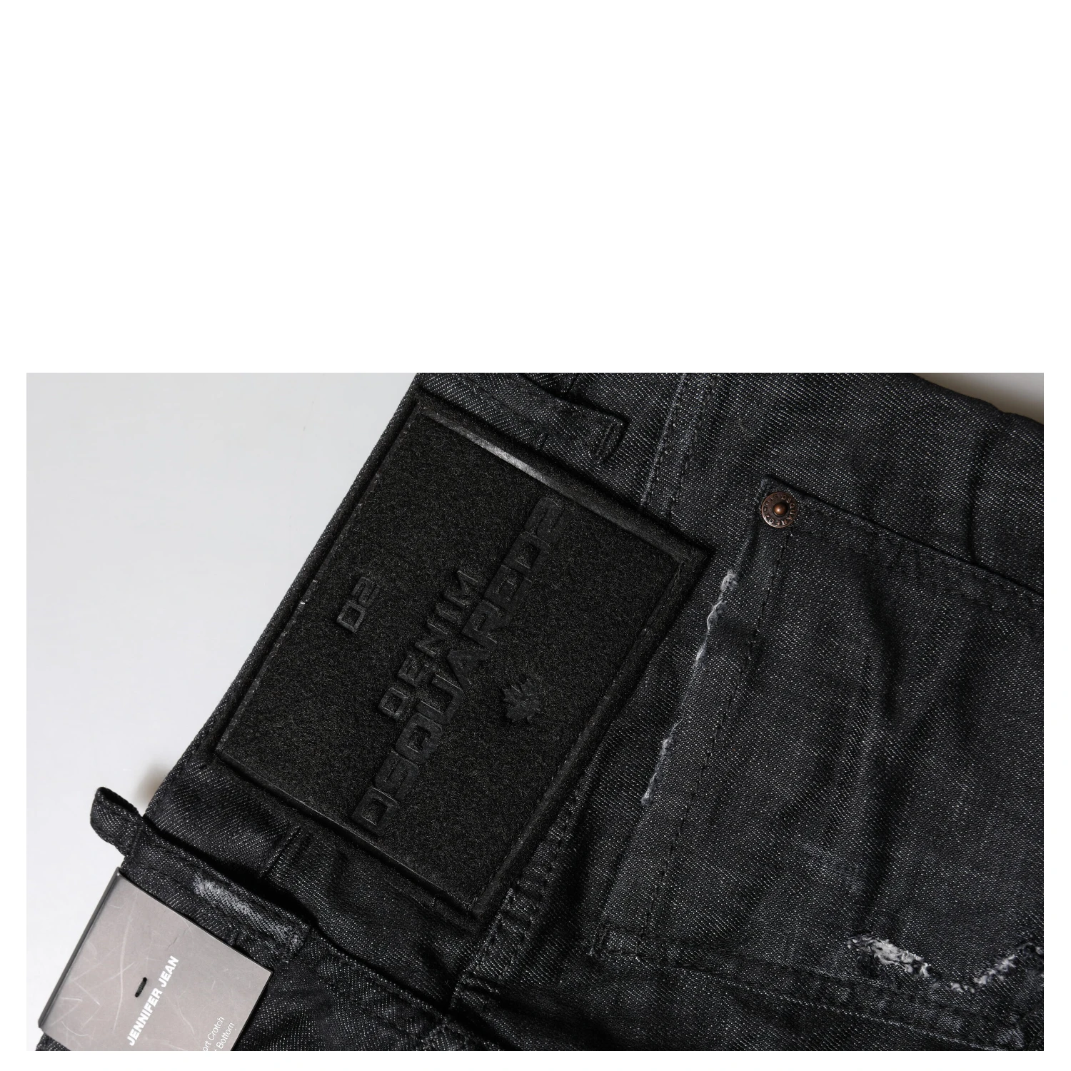Black Cotton Low Waist Skinny Denim Jeans
