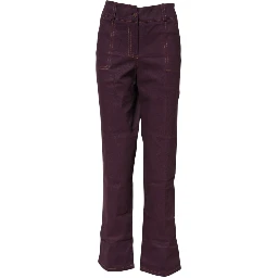 Purple High Waisted Tapered Pants