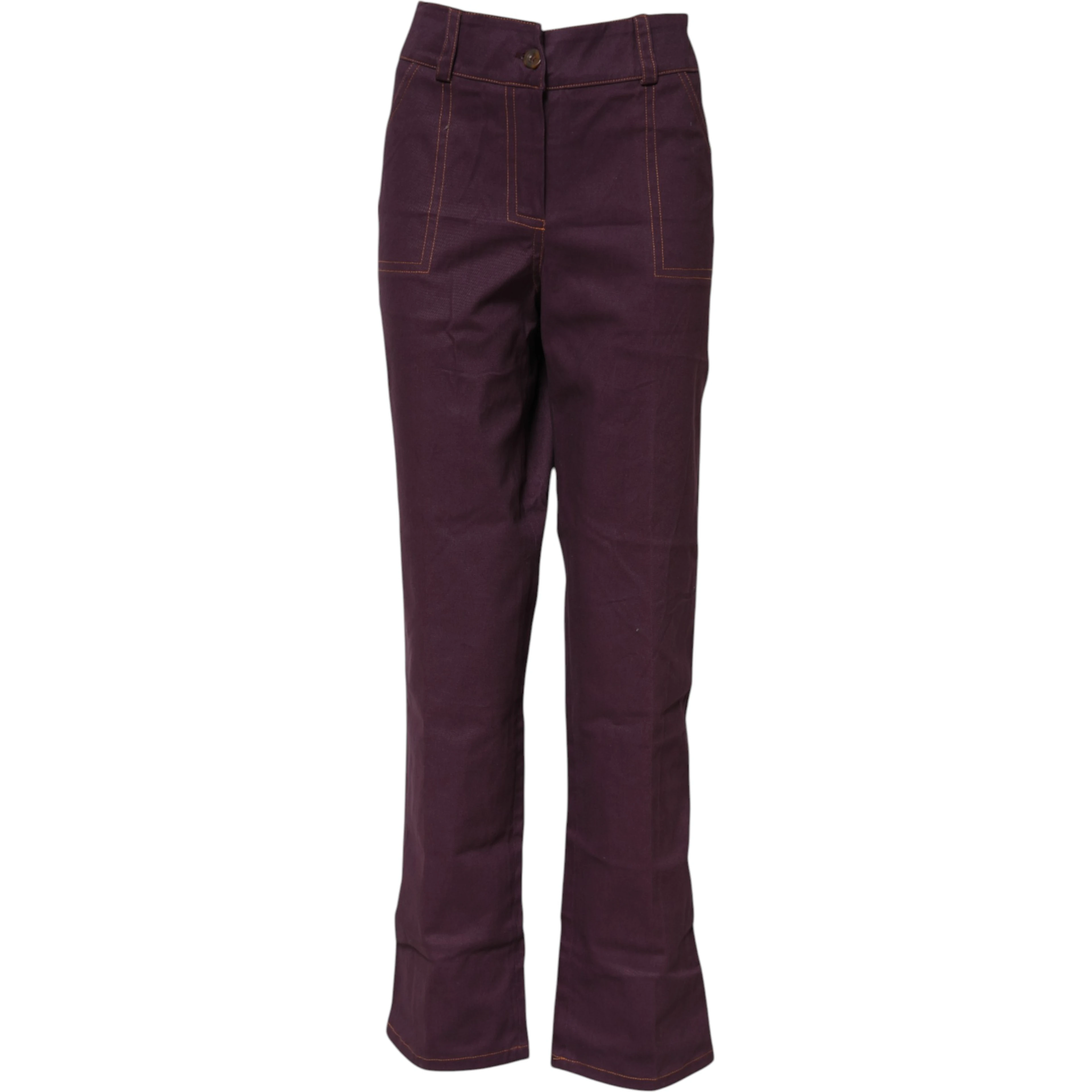 Purple High Waisted Tapered Pants