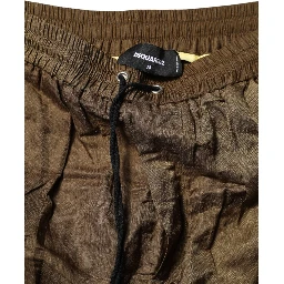 Brown Mid Waisted Women Sweatpants Pants