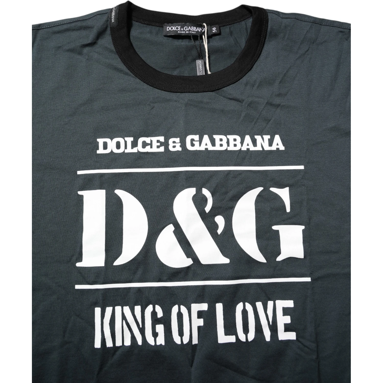 Black Cotton Printed Short Sleeves T-shirt