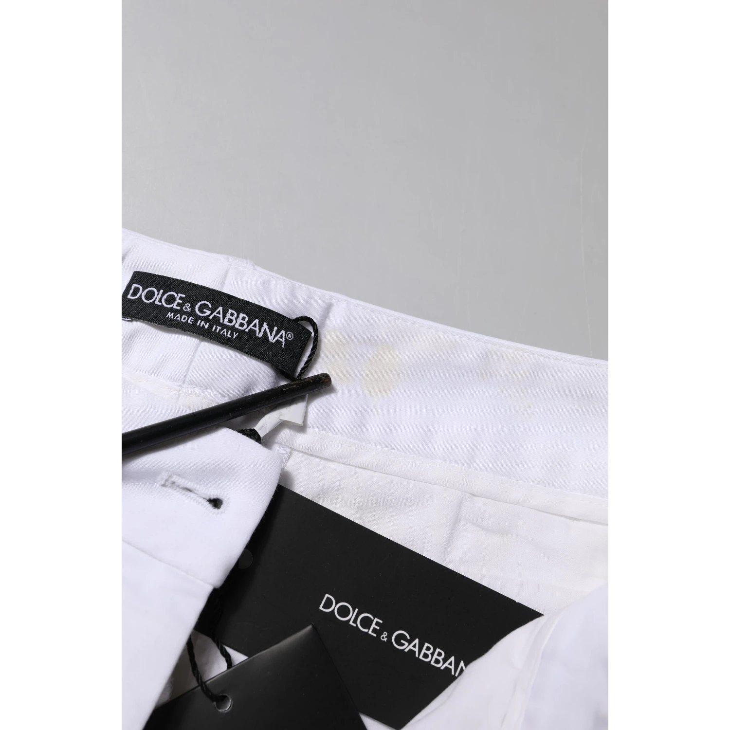White Cotton Stretch Mid Waist Jeans