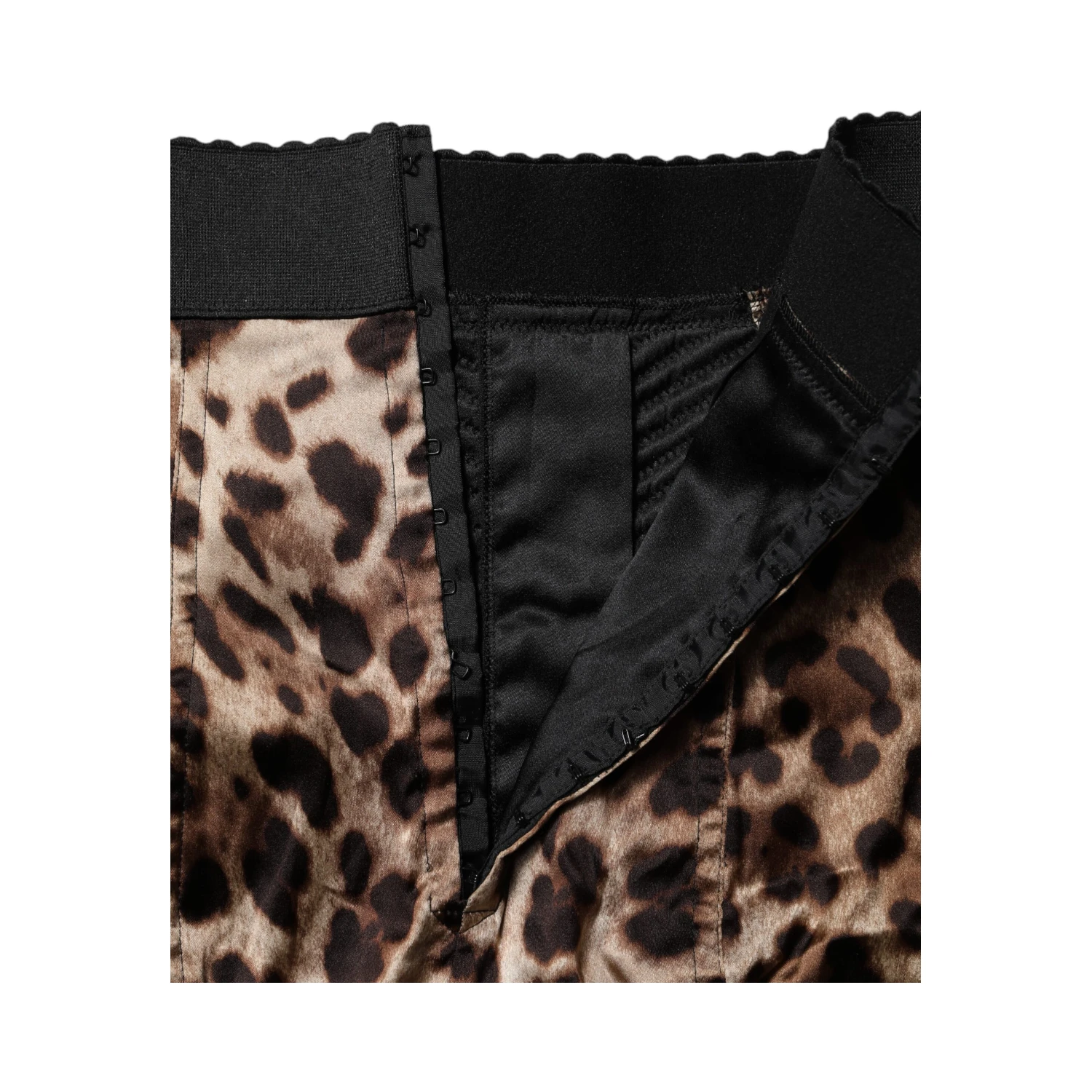 Brown Leopard High Waist Hot Pants Shorts