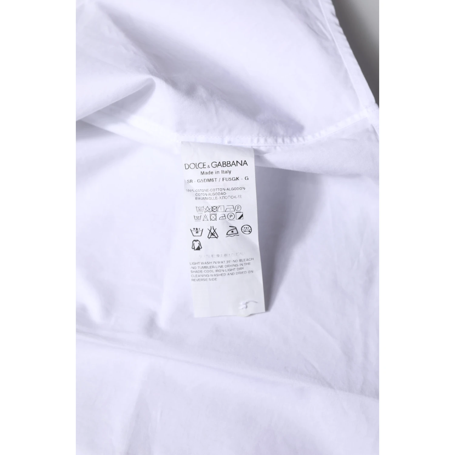 White Cotton GOLD Long Sleeves Formal Shirt