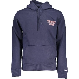 Blue Cotton Men Sweater