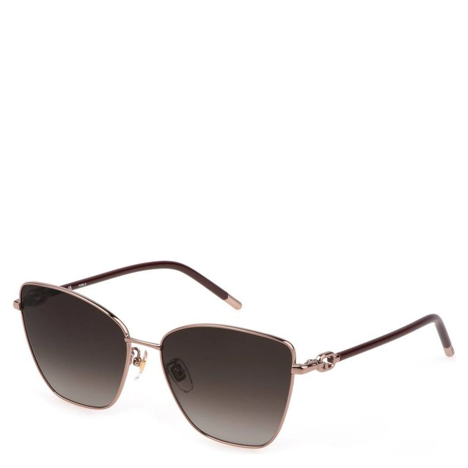 Gray Metal Women Sunglass