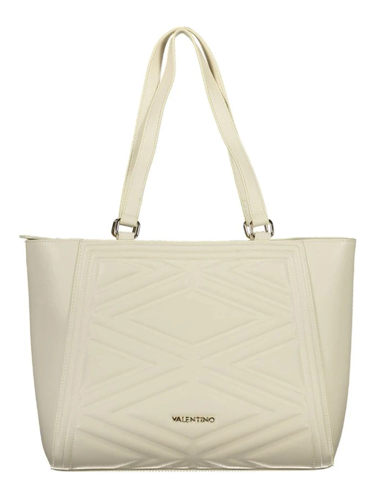 Beige Polyethylene Handbag