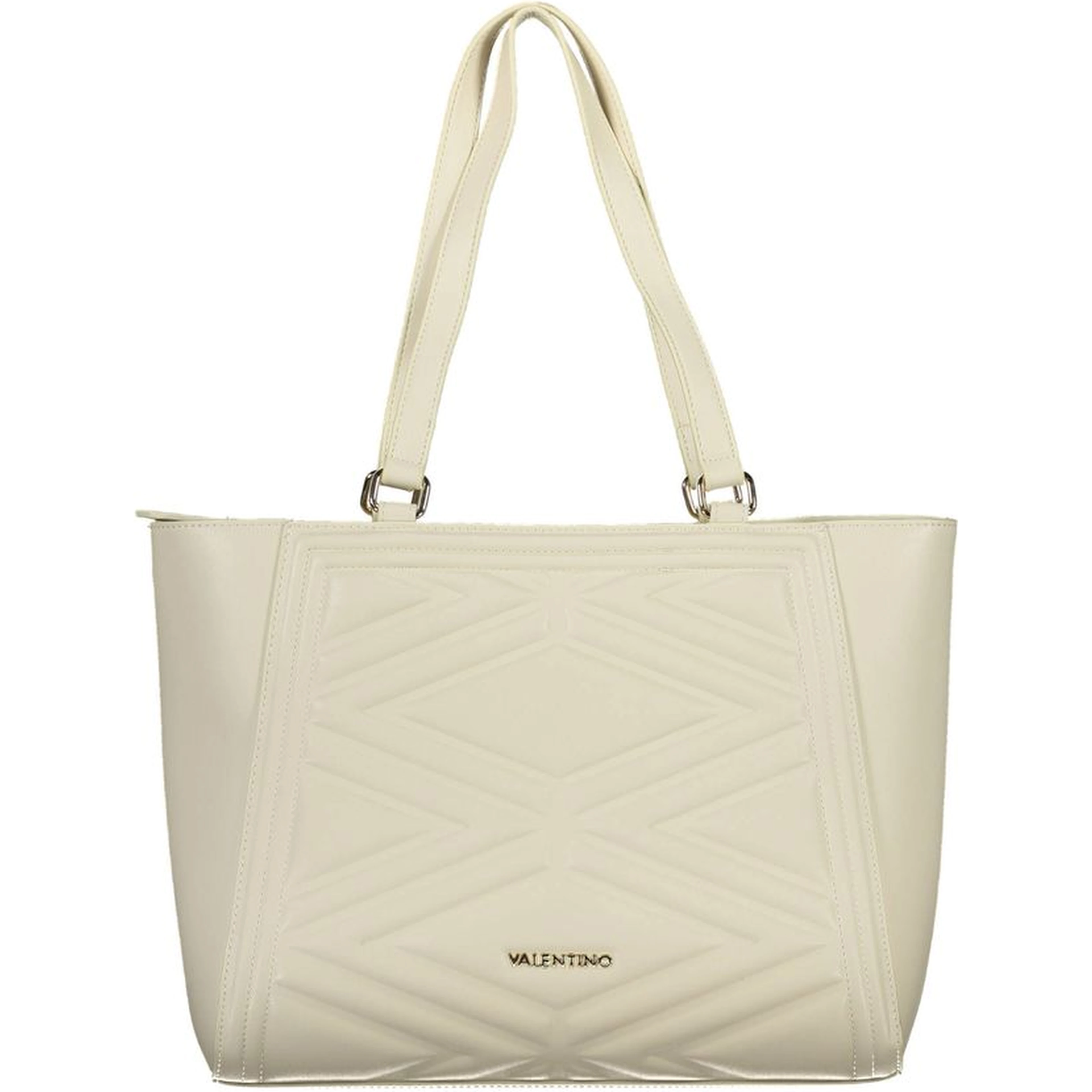Beige Polyethylene Handbag