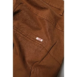 Brown High Waisted Flared Cut Pants