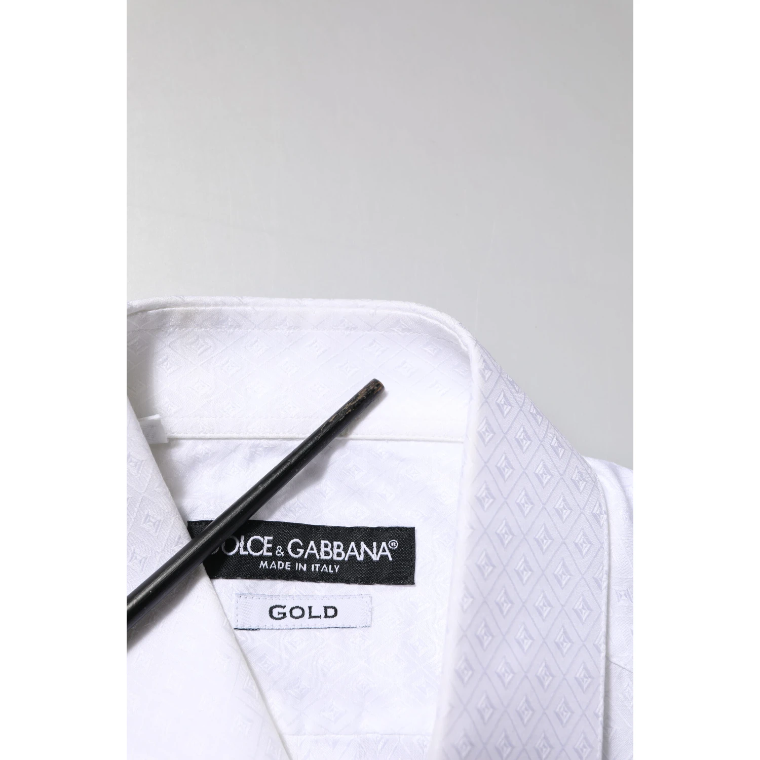 White Cotton GOLD Long Sleeves Formal Shirt