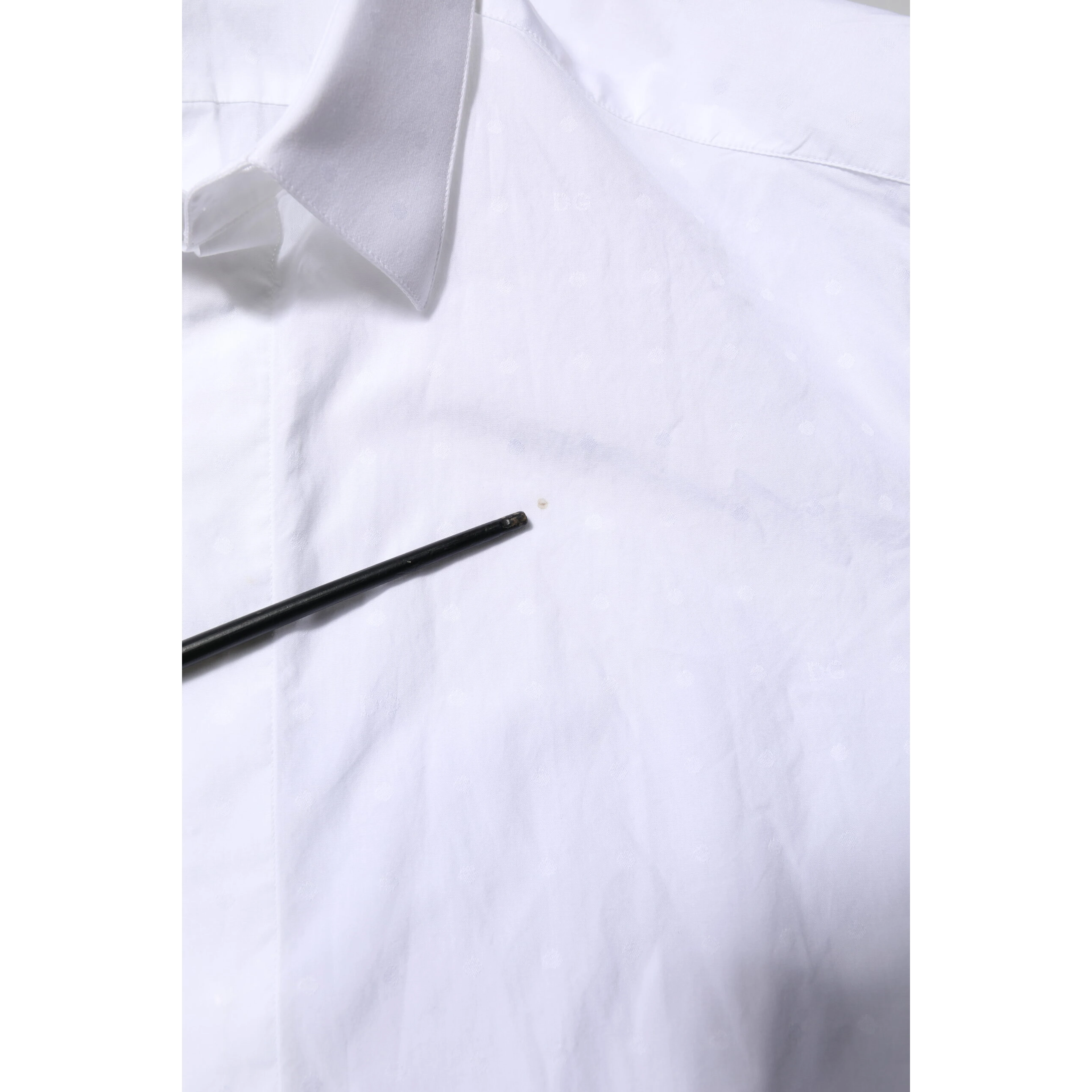 White Cotton GOLD Dress Formal Shirt