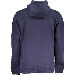 Blue Cotton Men Sweater