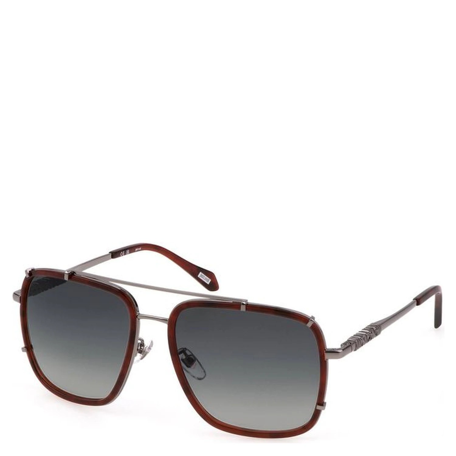 Brown Metal Women Sunglass