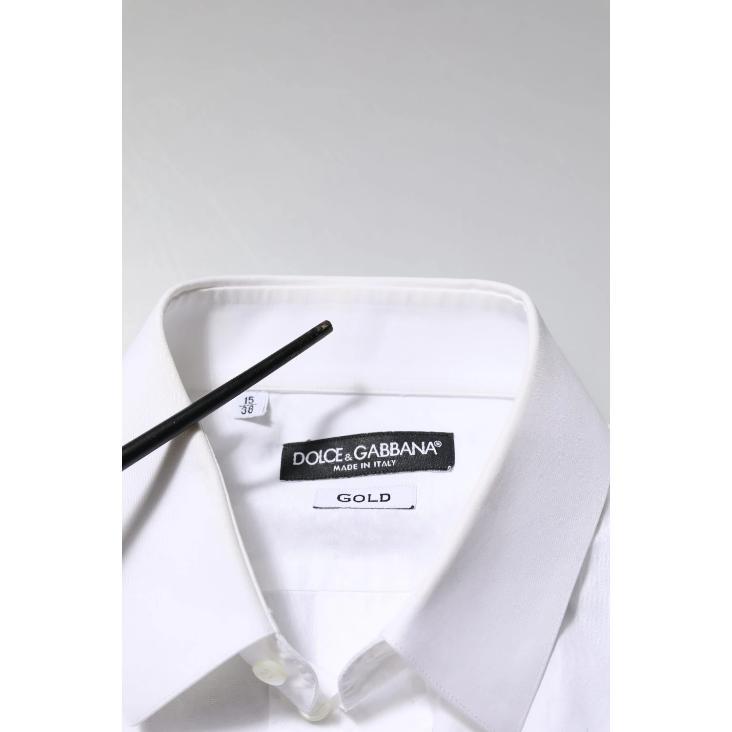 White Cotton GOLD Long Sleeves Formal Shirt