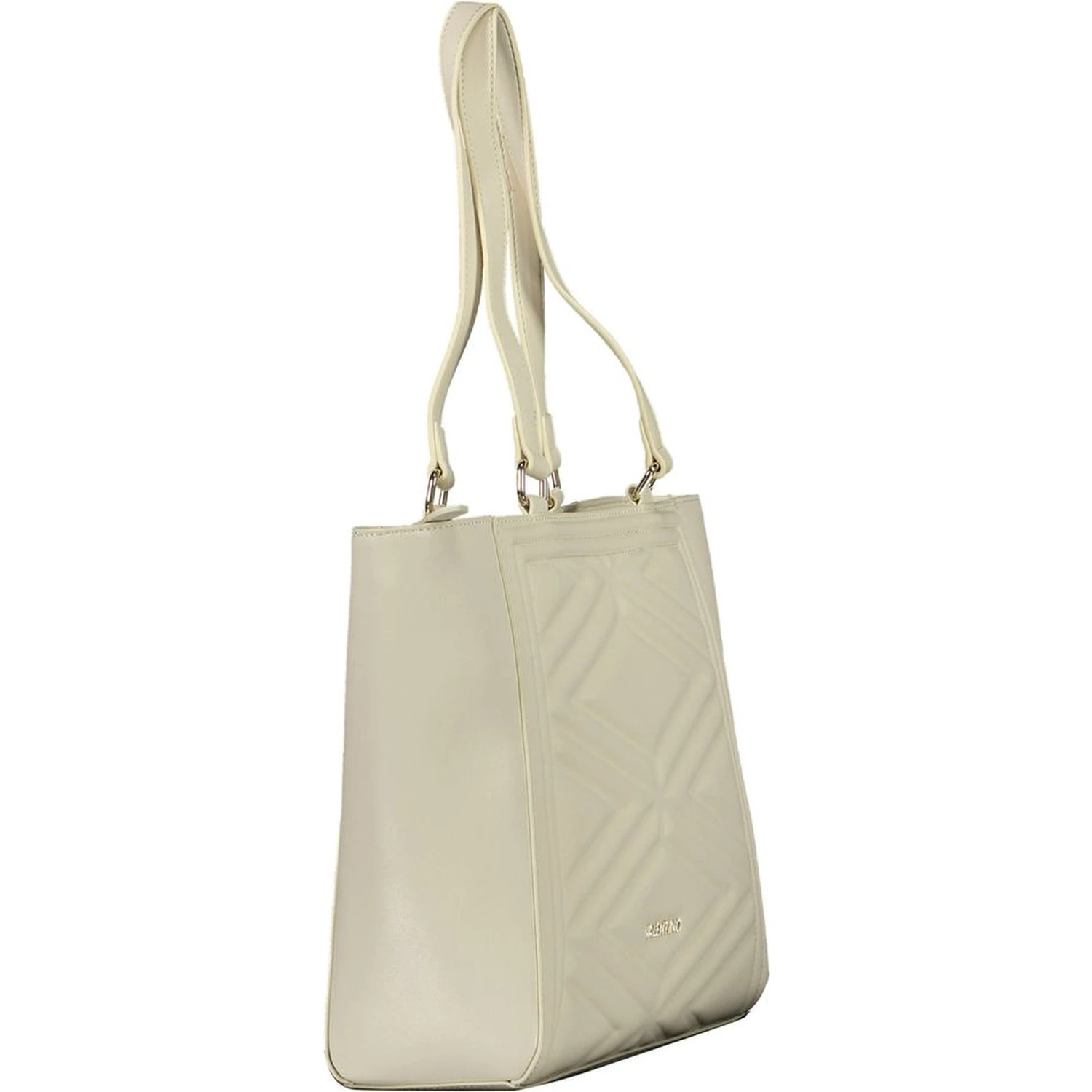 Beige Polyethylene Handbag