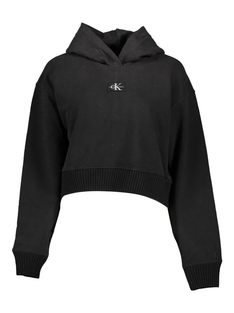 Black Cotton Women Sweater
