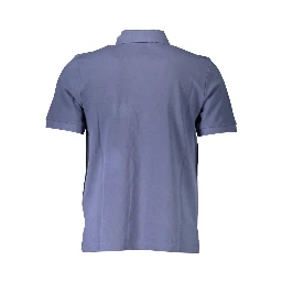 Blue Cotton Polo Shirt