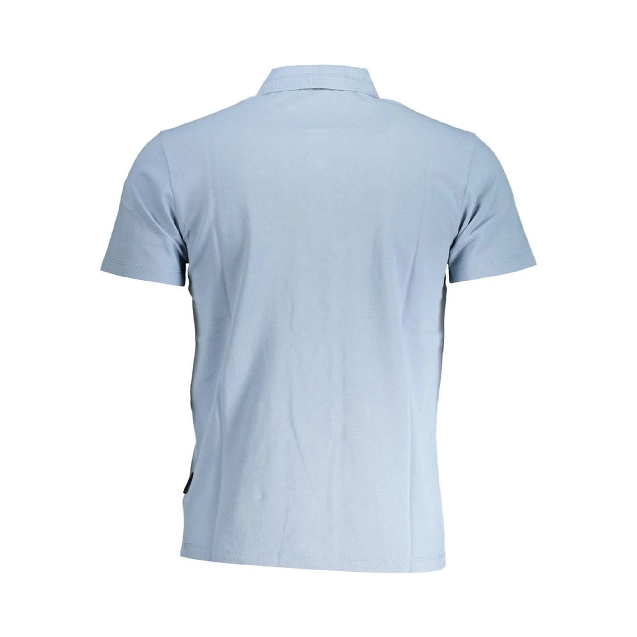Blue Cotton Polo Shirt