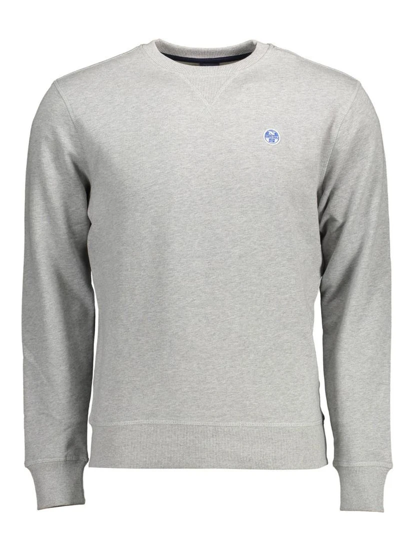 Gray Cotton Men Sweater