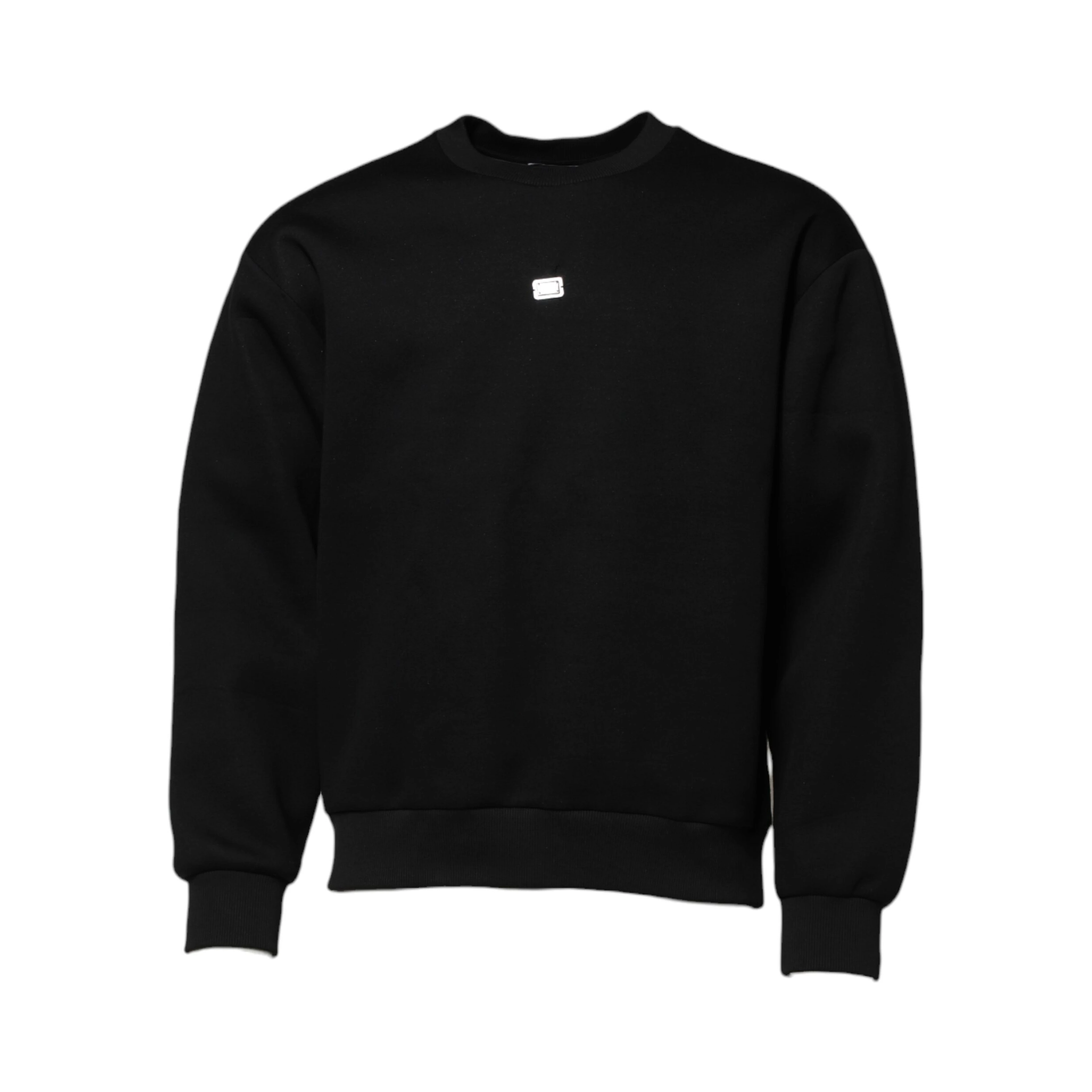 Black Modal DG Logo Plaque Pullover Sweater