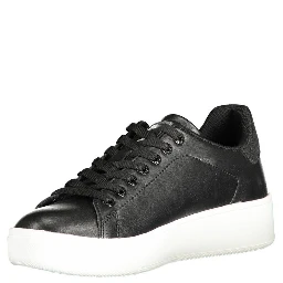 Black Polyester Sneaker