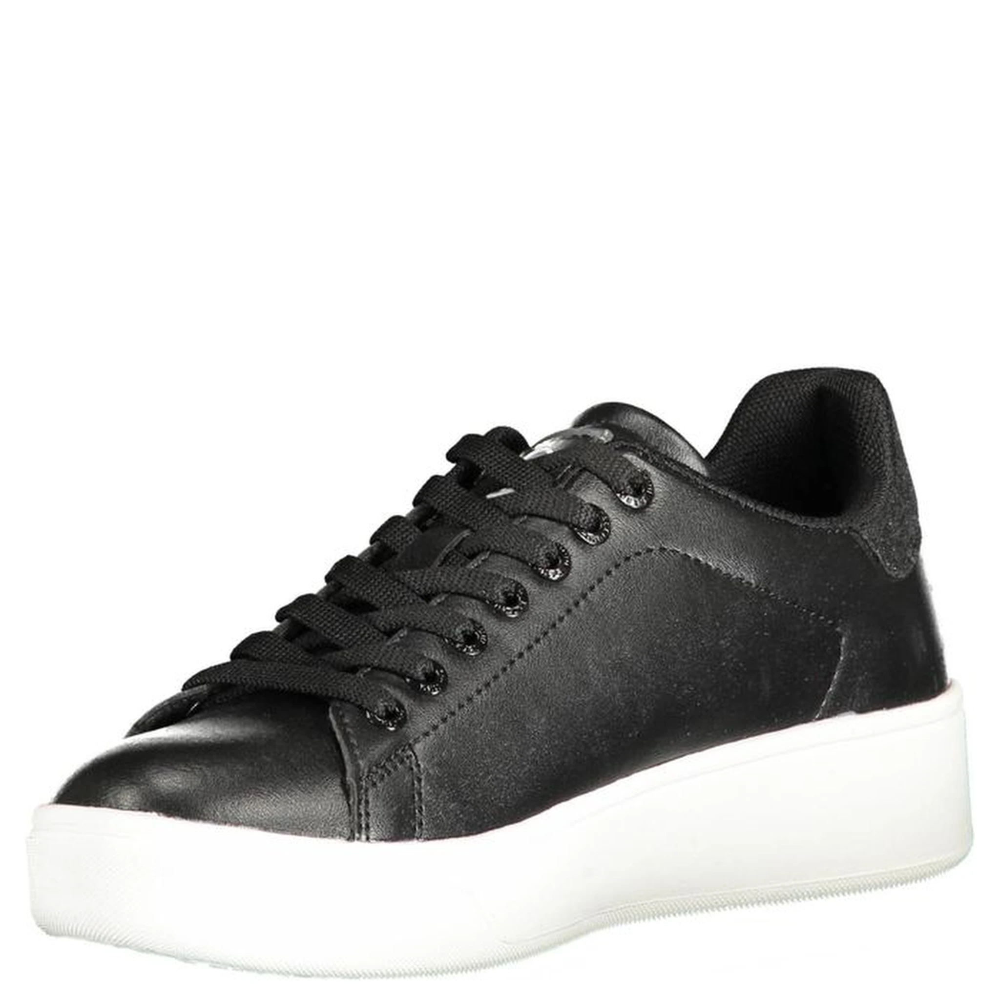 Black Polyester Sneaker