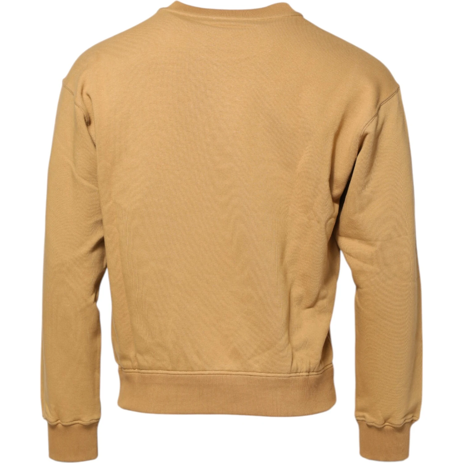 Mustard Cotton DG Embossed Pullover Sweater