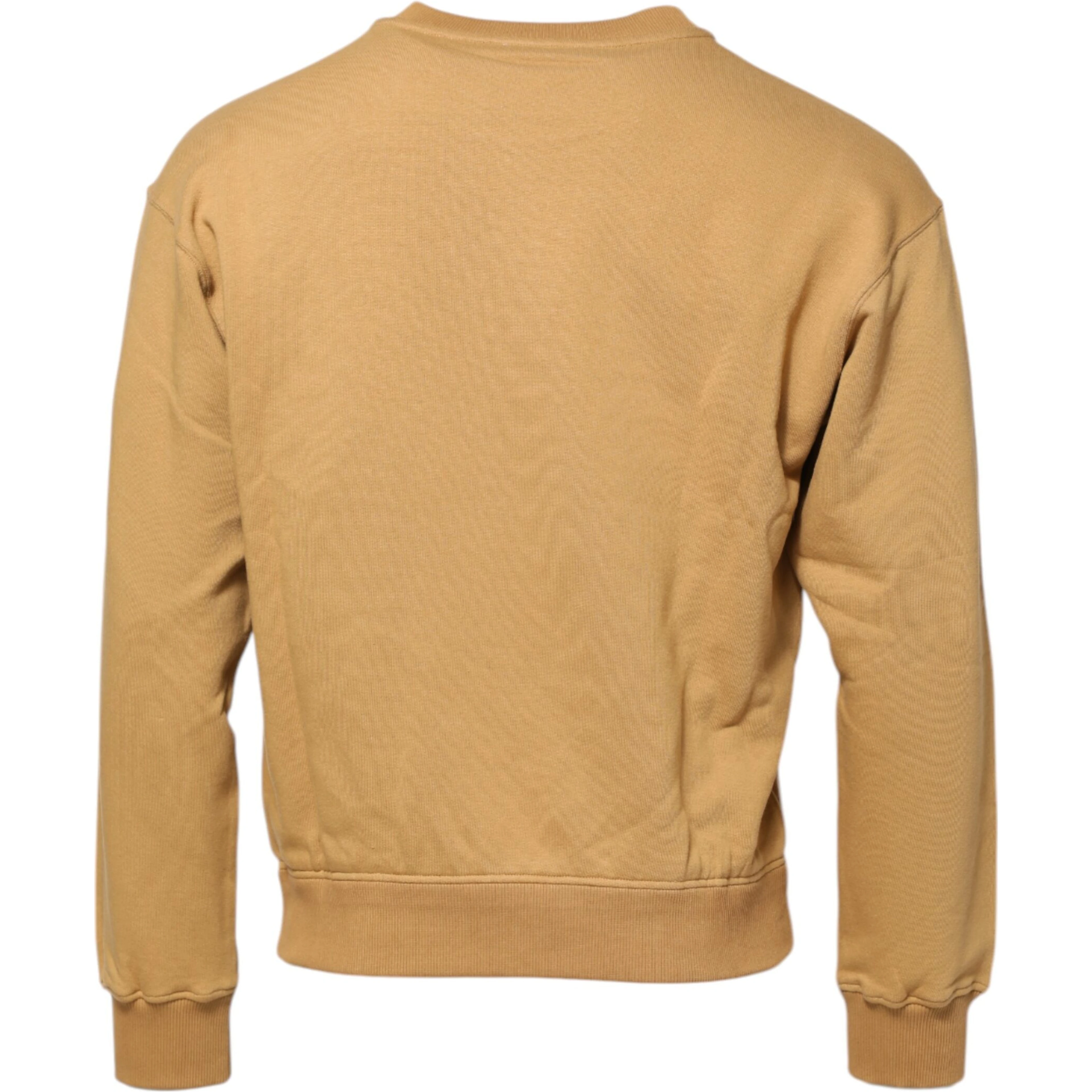 Mustard Cotton DG Embossed Pullover Sweater