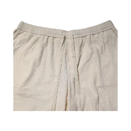 Ivory Cotton Men Bermuda Sweatshorts Shorts