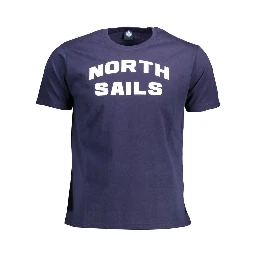 Blu Cotton Men T-Shirt