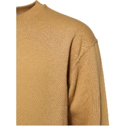 Mustard Cotton DG Embossed Pullover Sweater