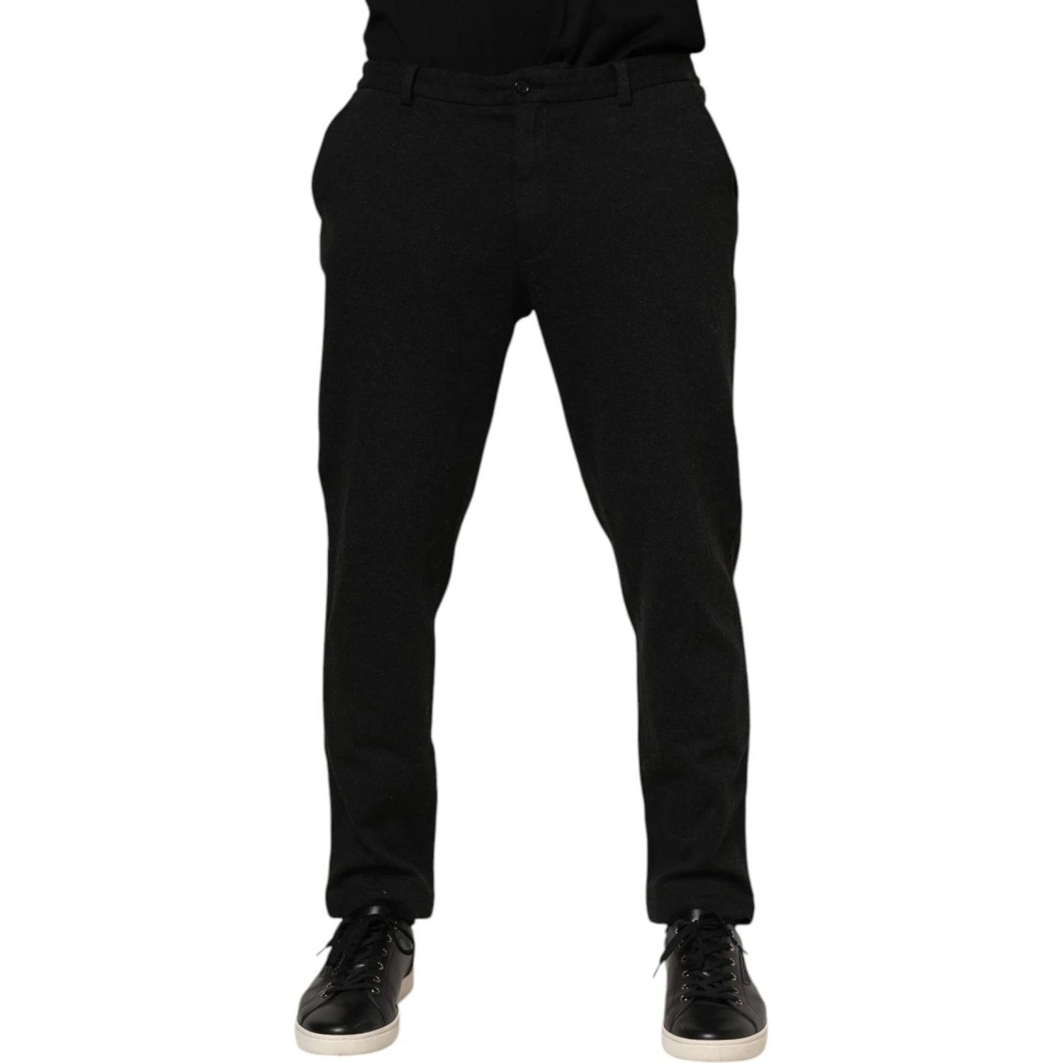 Dark Gray Viscose Dress Men Pants
