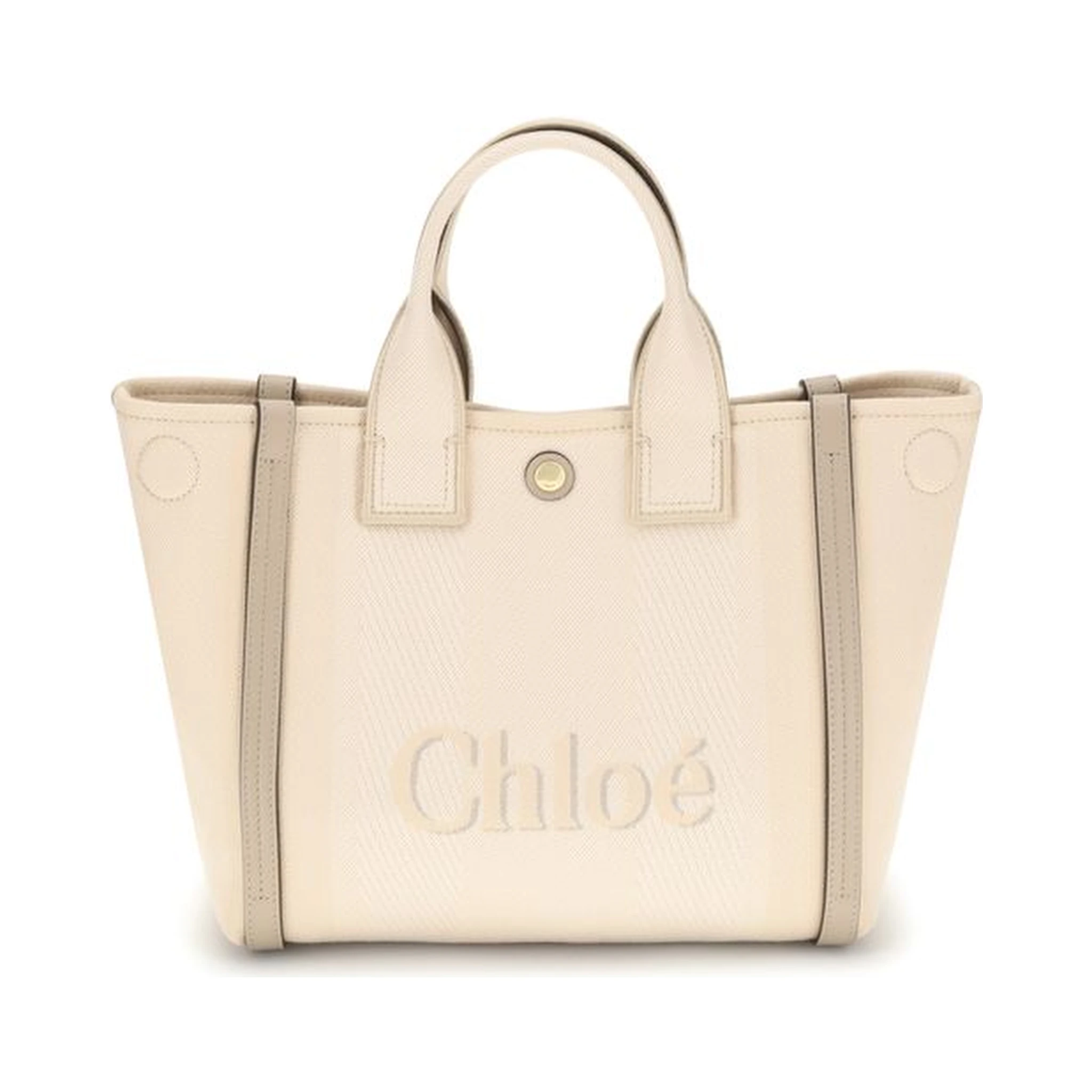 Beige Cotton Handbag