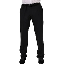 Black Wool Formal Dress Pants