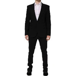 Black MARTINI Single Breasted 2 Piece Suit