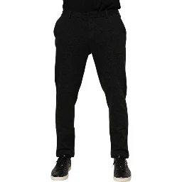 Dark Gray Viscose Dress Men Pants