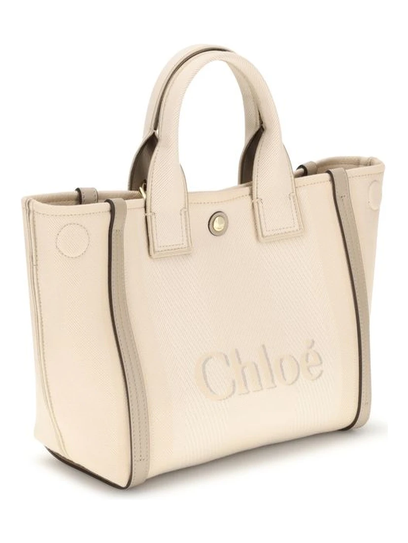 Beige Cotton Handbag