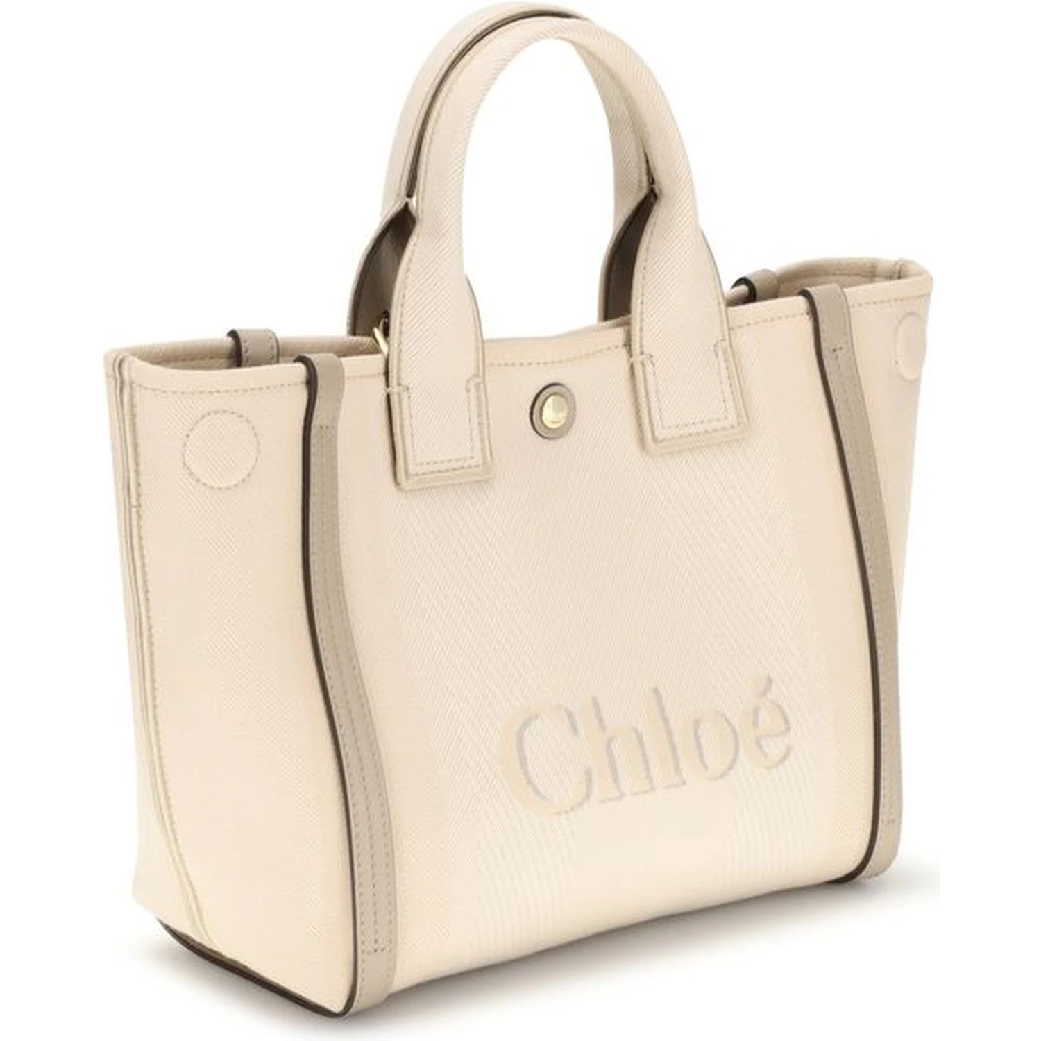 Beige Cotton Handbag