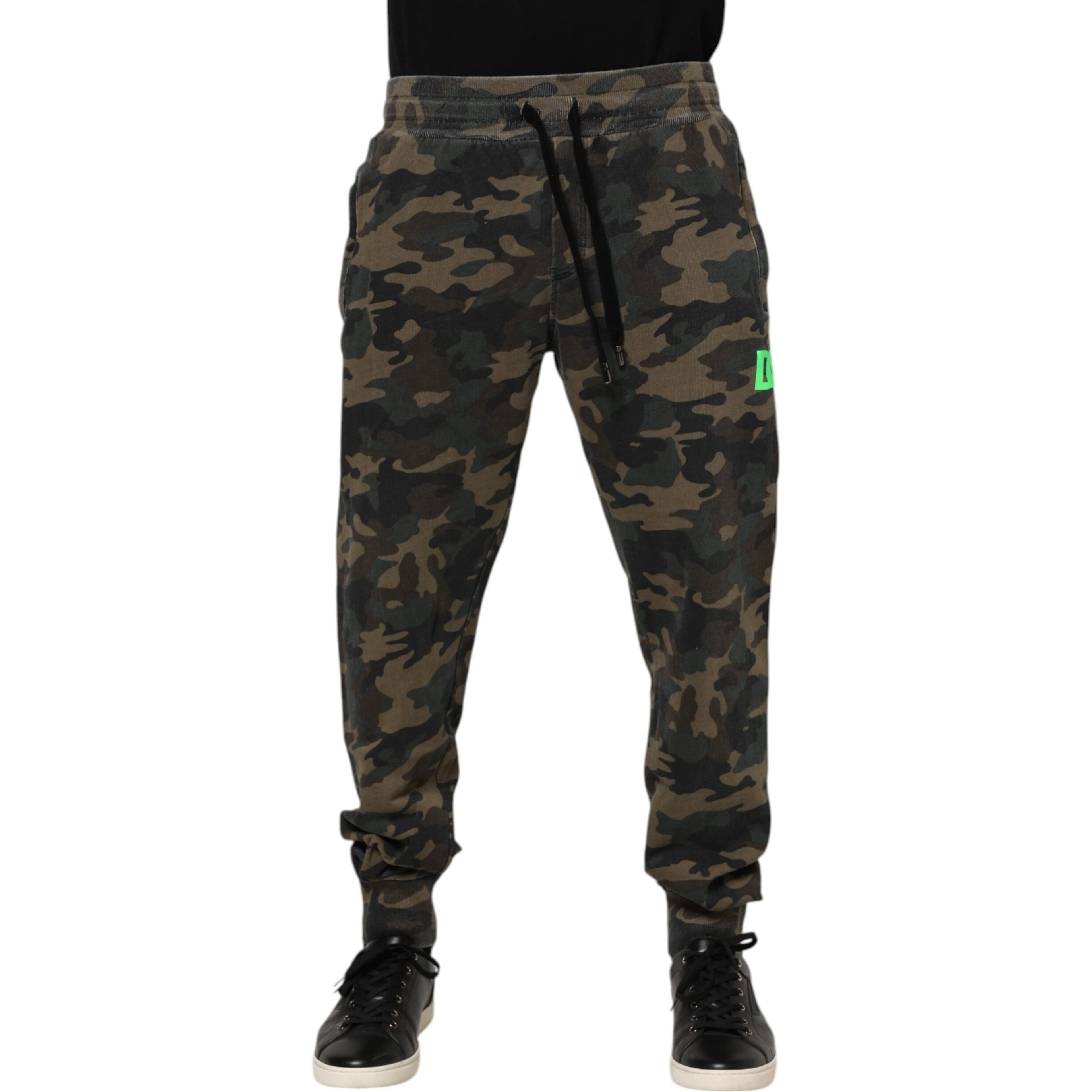 Brown Camouflage Cotton Men Jogger Pants