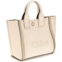 Beige Cotton Handbag