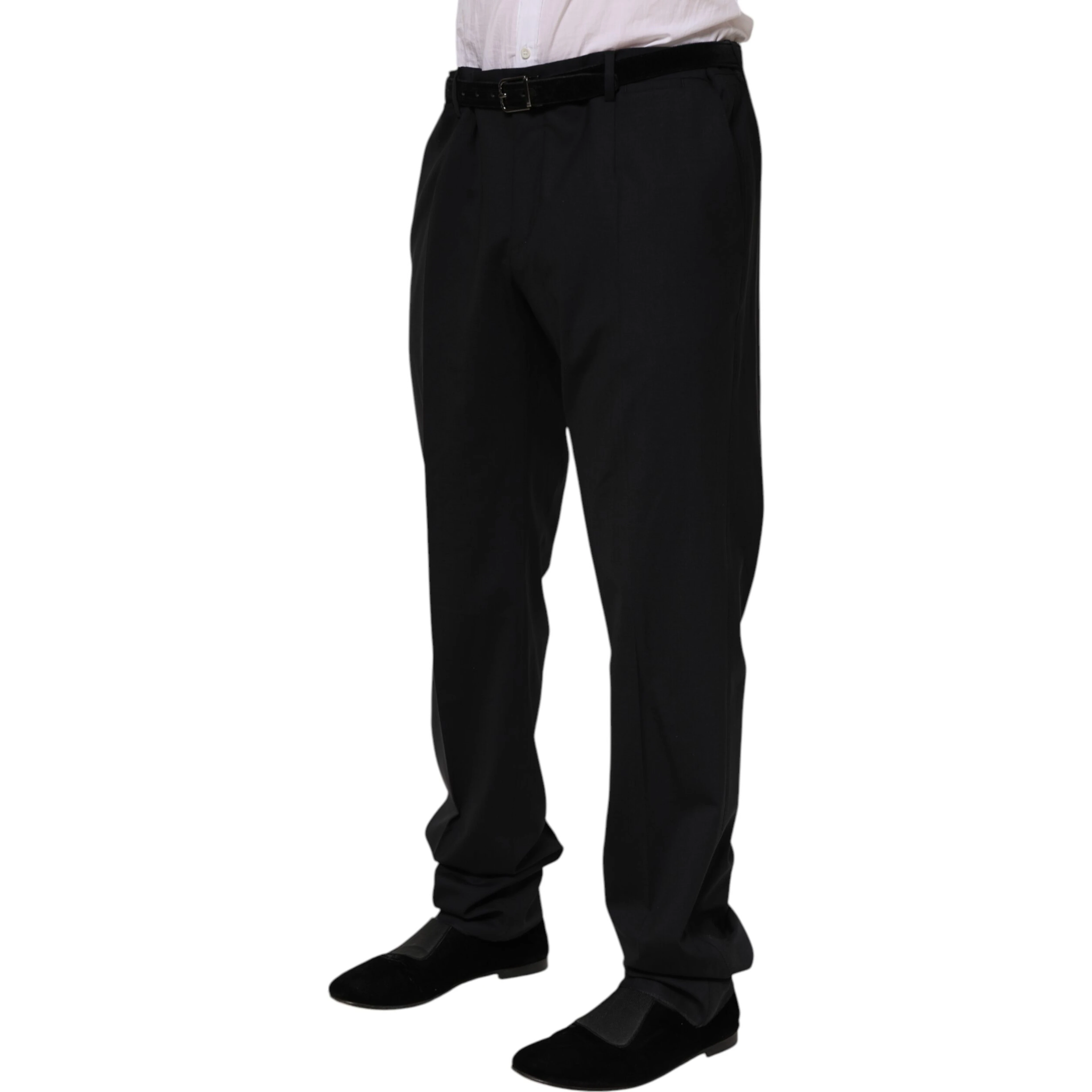 Black Wool Formal Dress Pants