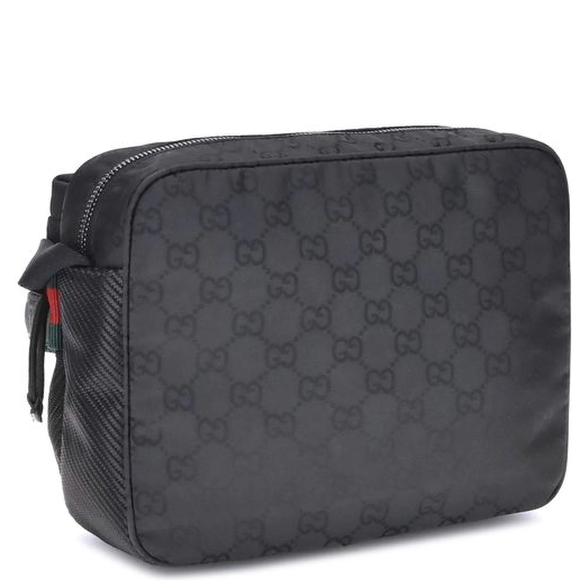 Black Polyester Shoulder Bag
