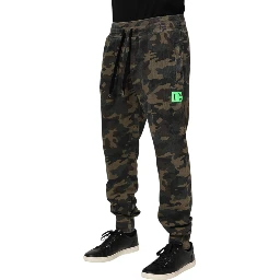 Brown Camouflage Cotton Men Jogger Pants